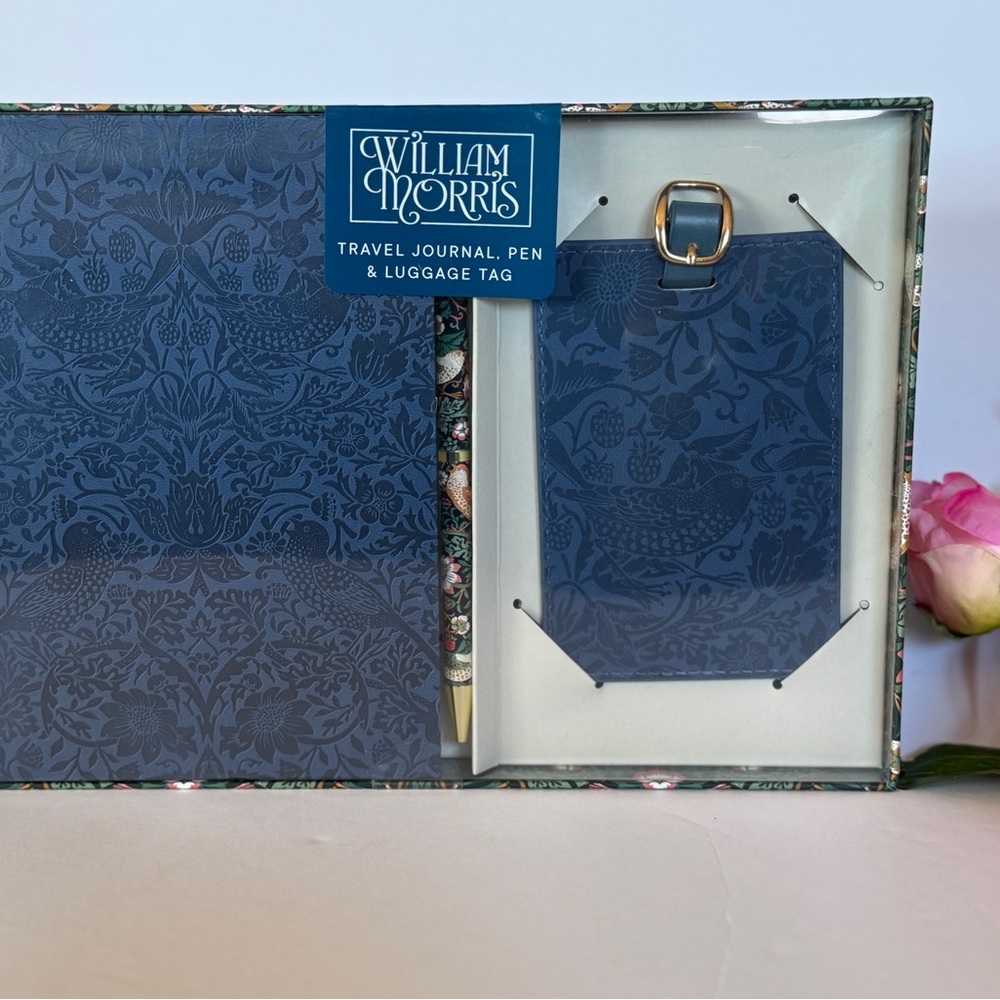 William Morris Blue Travel Journal Set